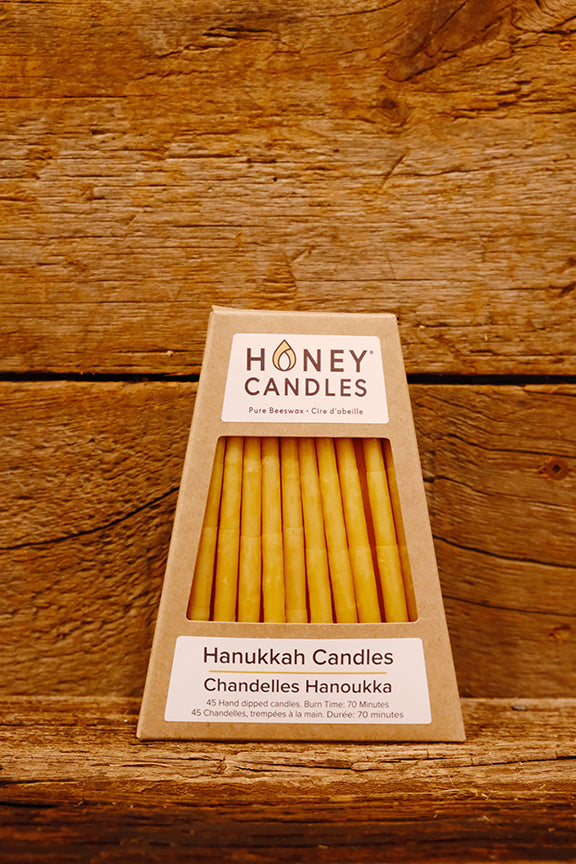 Beeswax Hanukkah Candles - Natural $44.95/package