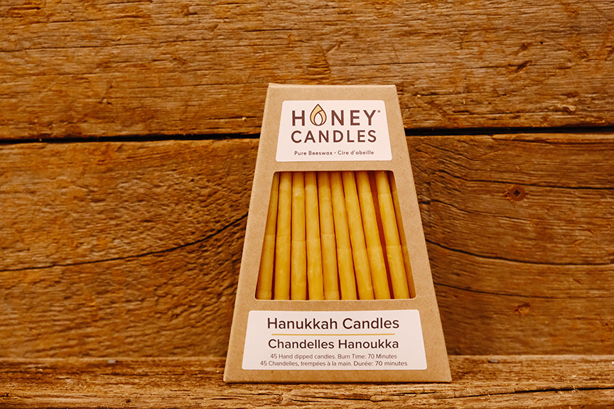 Beeswax Hanukkah Candles - Natural $44.95/package