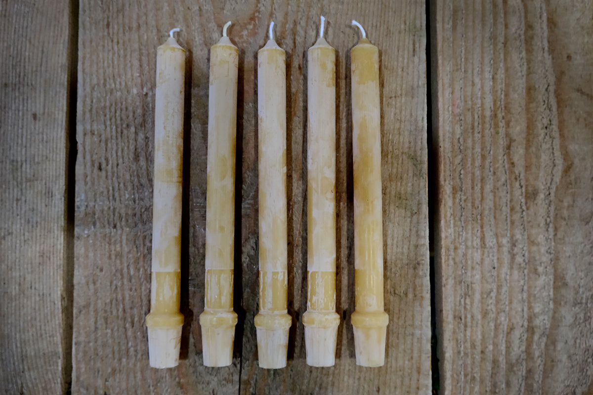 9" Natural Beeswax Tube Candles -$6.95 each