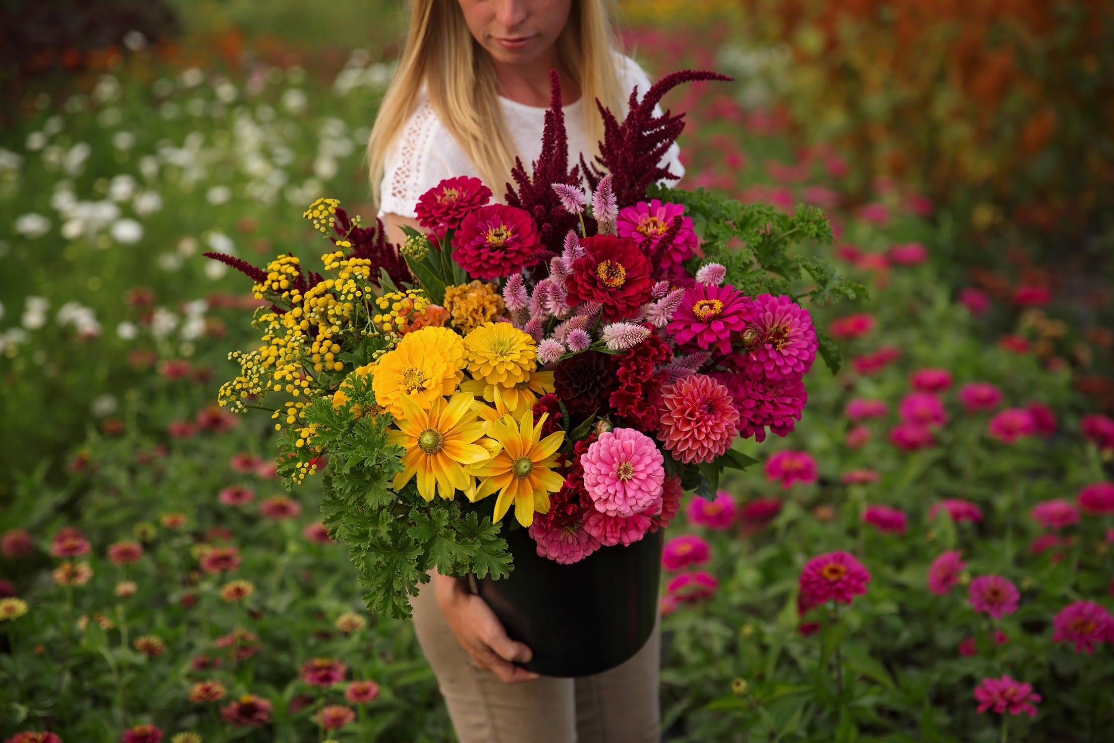 Bulk DIY Bucket of Blooms: Growers Choice Colour Palette