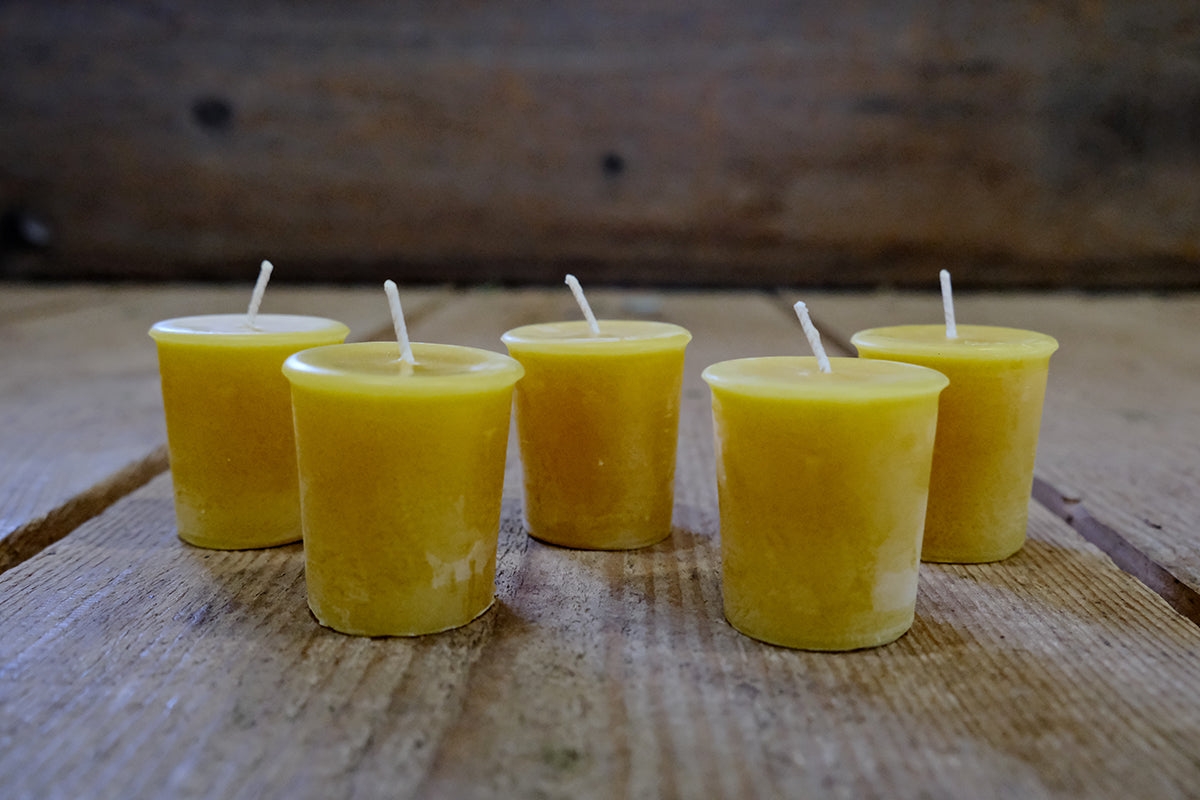 Mulled Spice Beeswax Votive Candle -$6.95 each